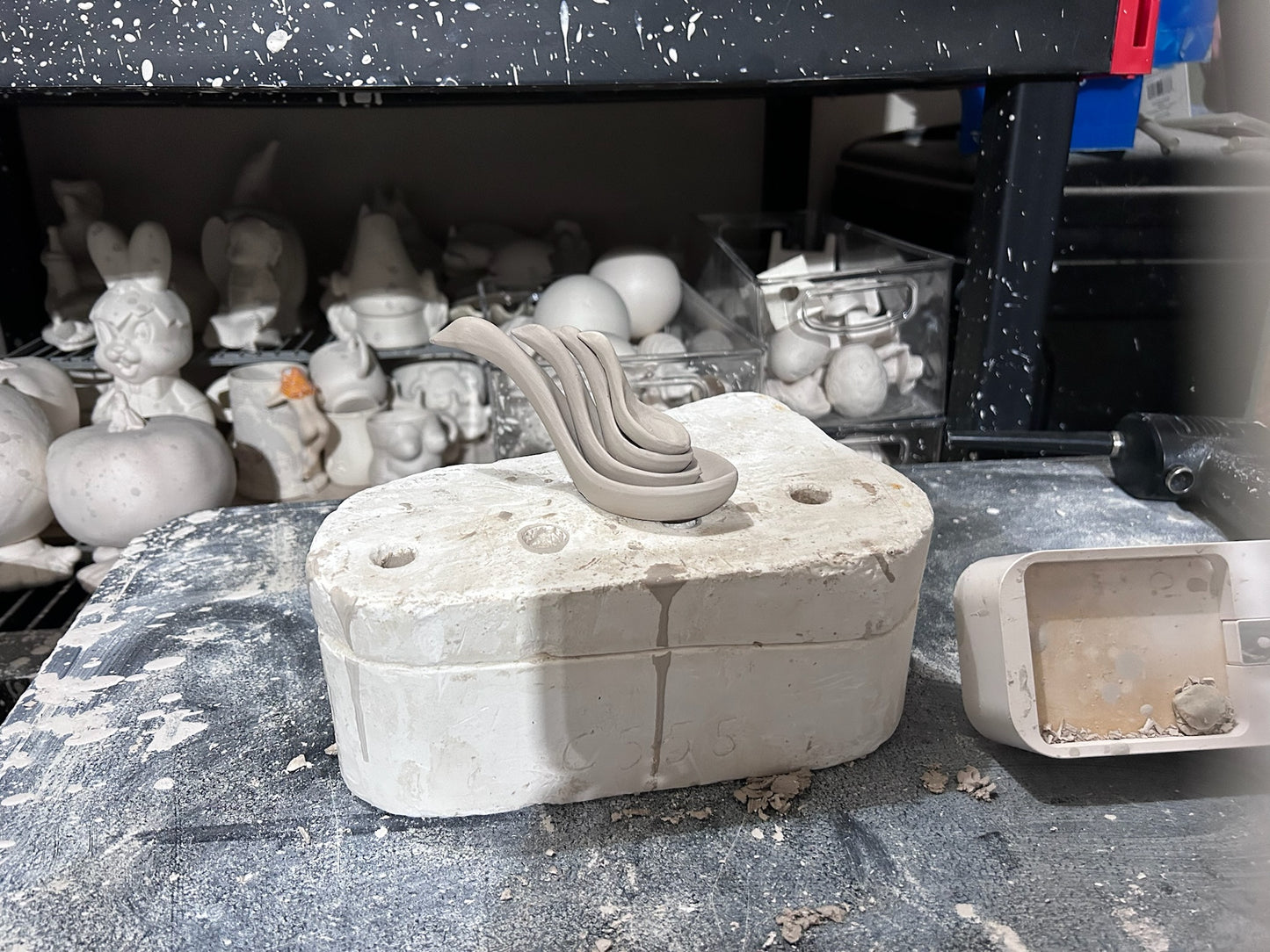 Goose Measuring Spoons Bisque (set of 4)