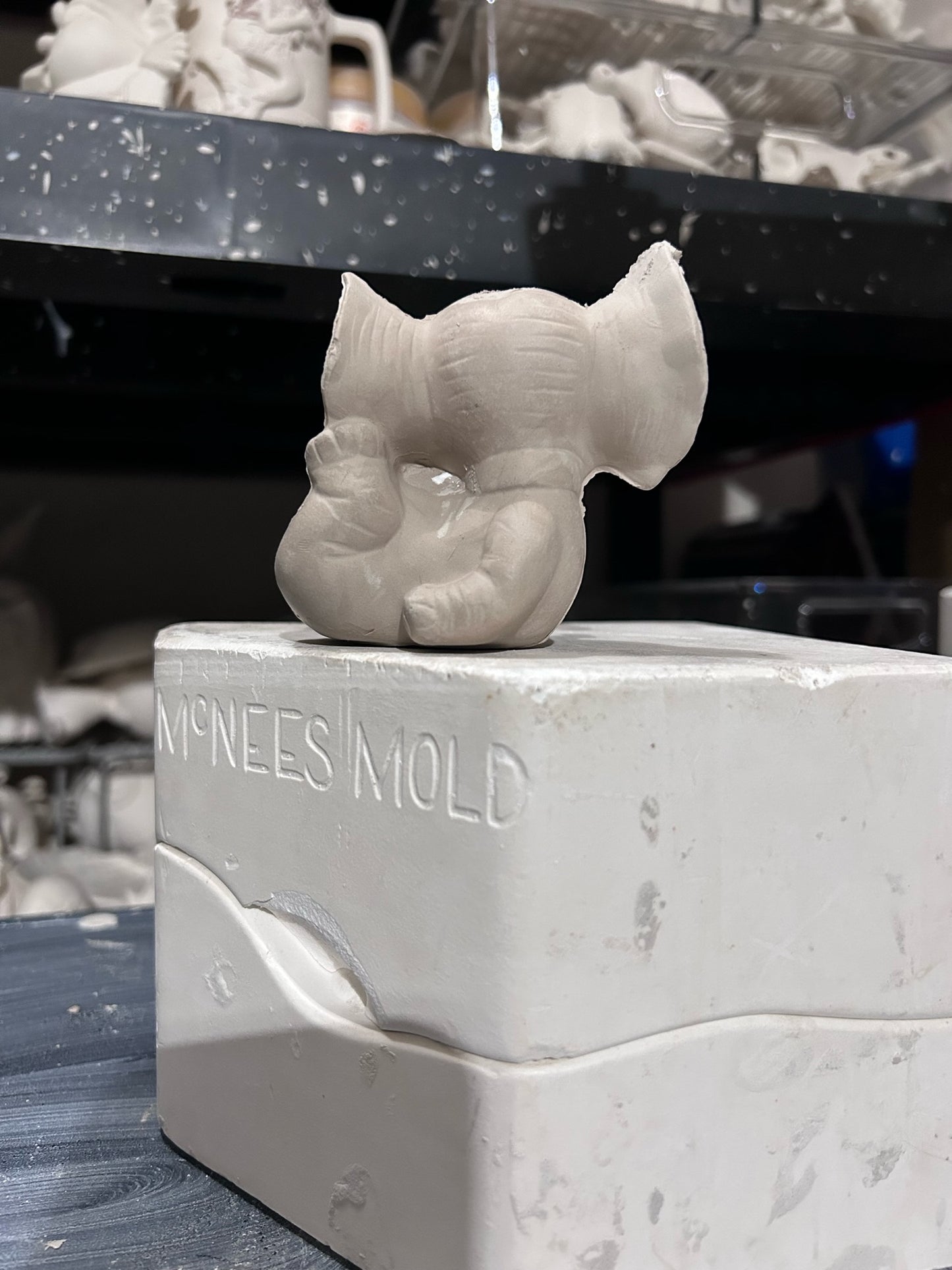 Baby Elephant Bisque