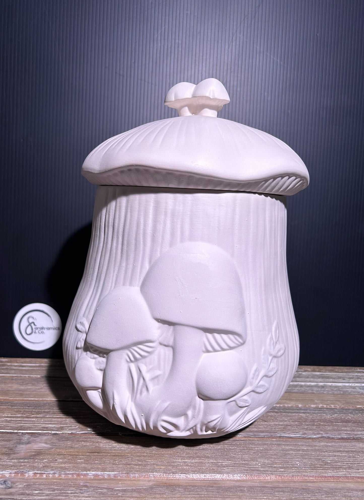 Mushroom Canister Bisque