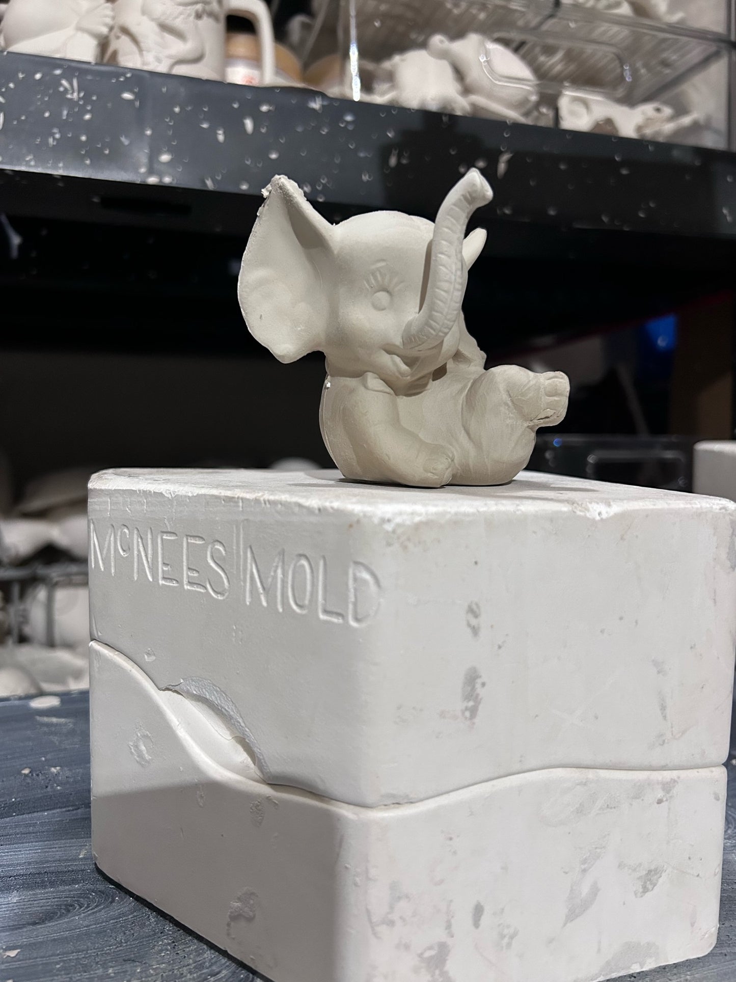 Baby Elephant Bisque