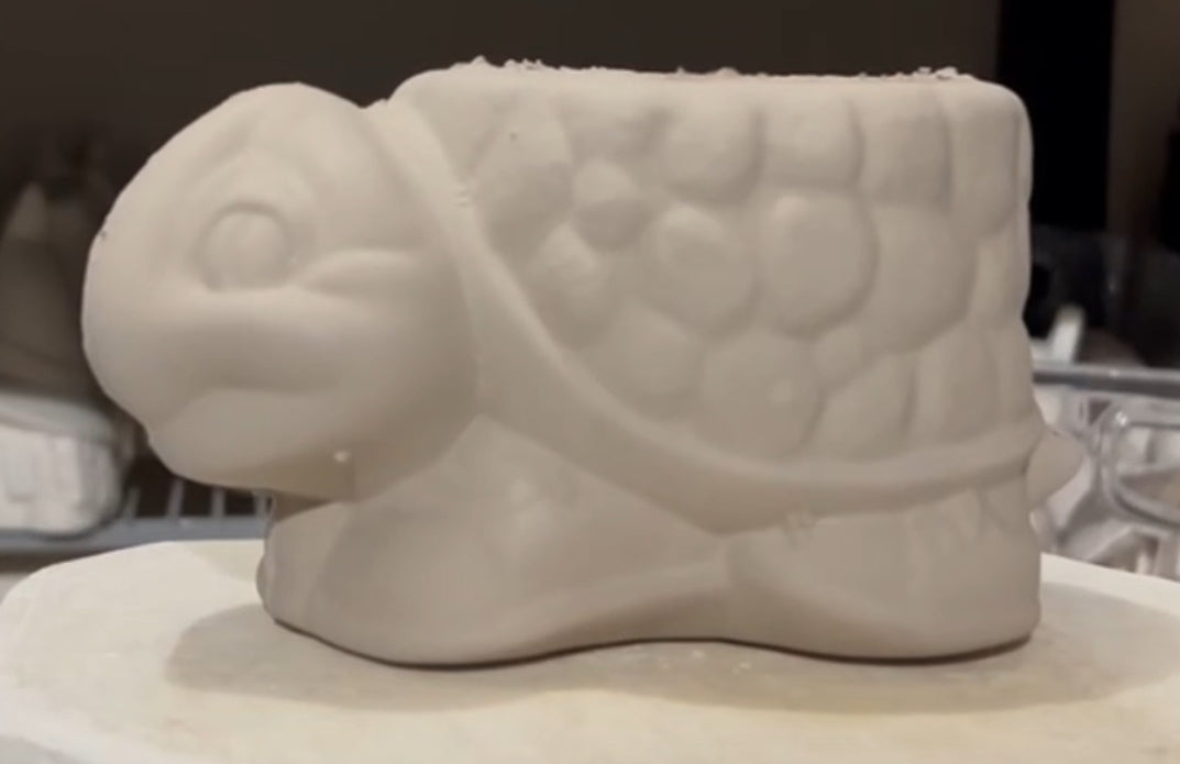 Sturgell and Sturgell Jr. the Turtle Planter Bisque