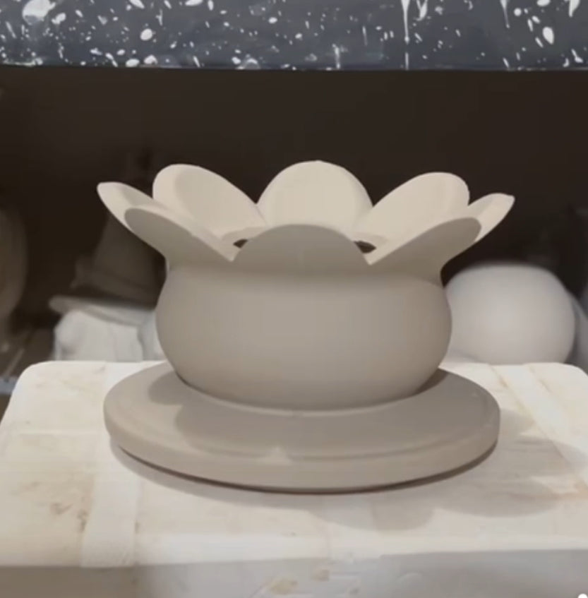 Flower Pen Pot / Flower Pot Bisque