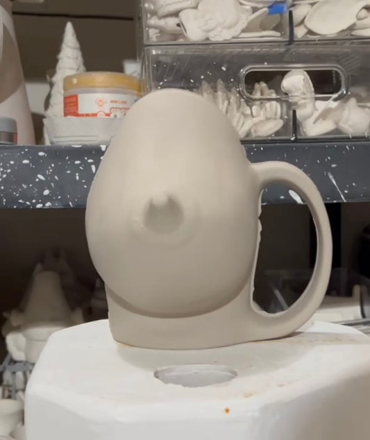 Boob Mug Bisque