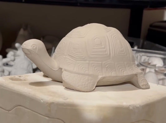Turtle Statue Bisque (Bank)