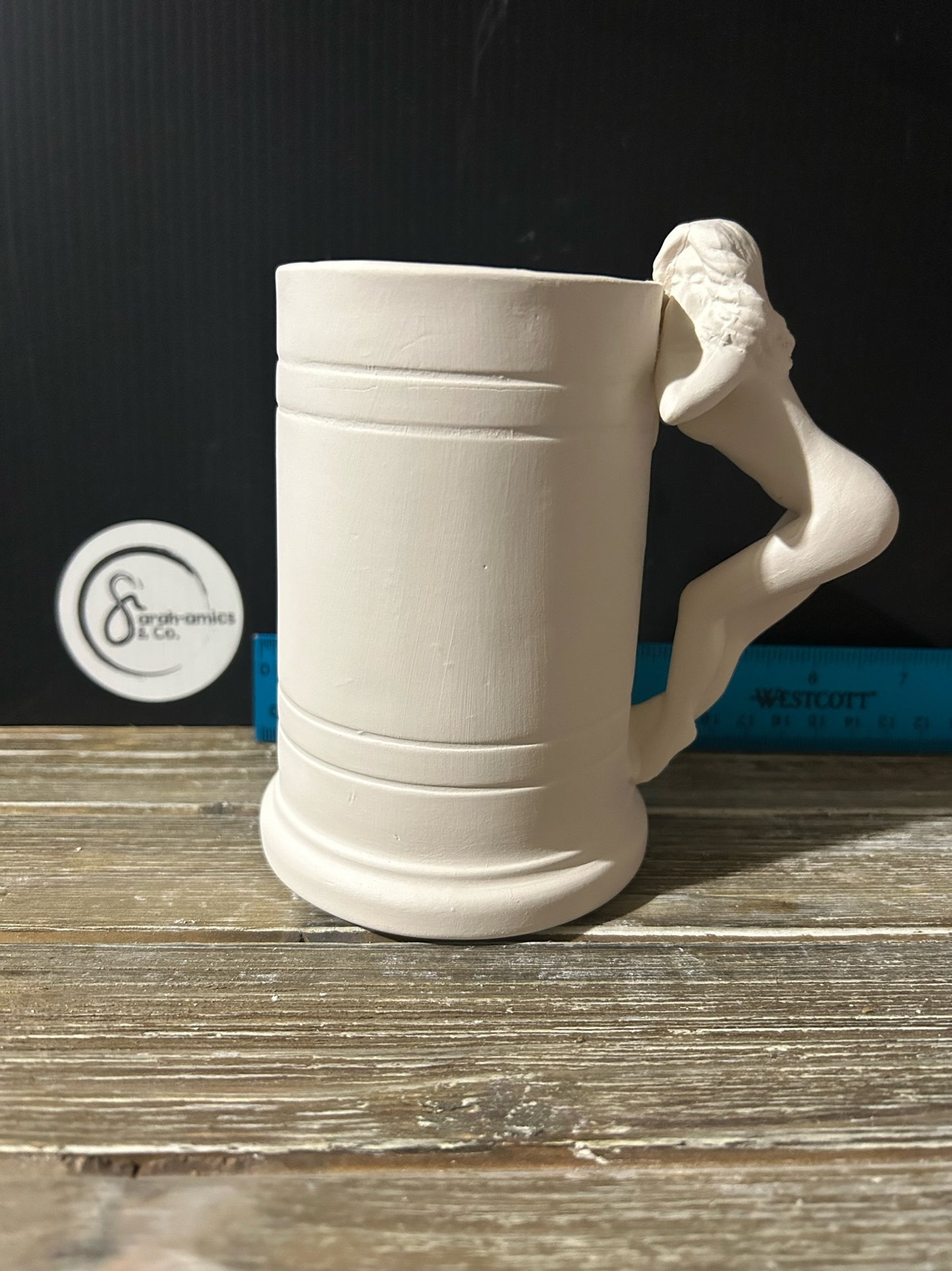 Pin up Girl Mug Bisque