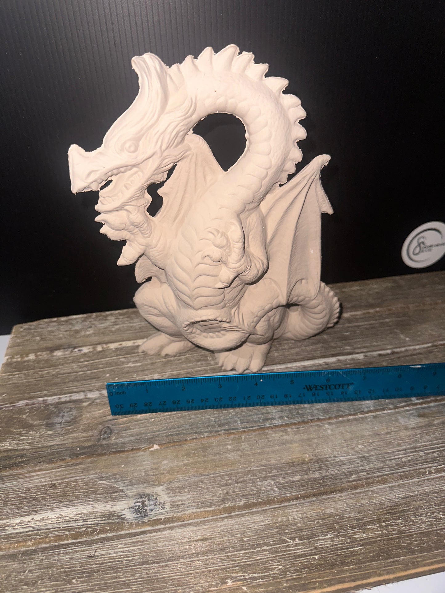 Standing Dragon Bisque