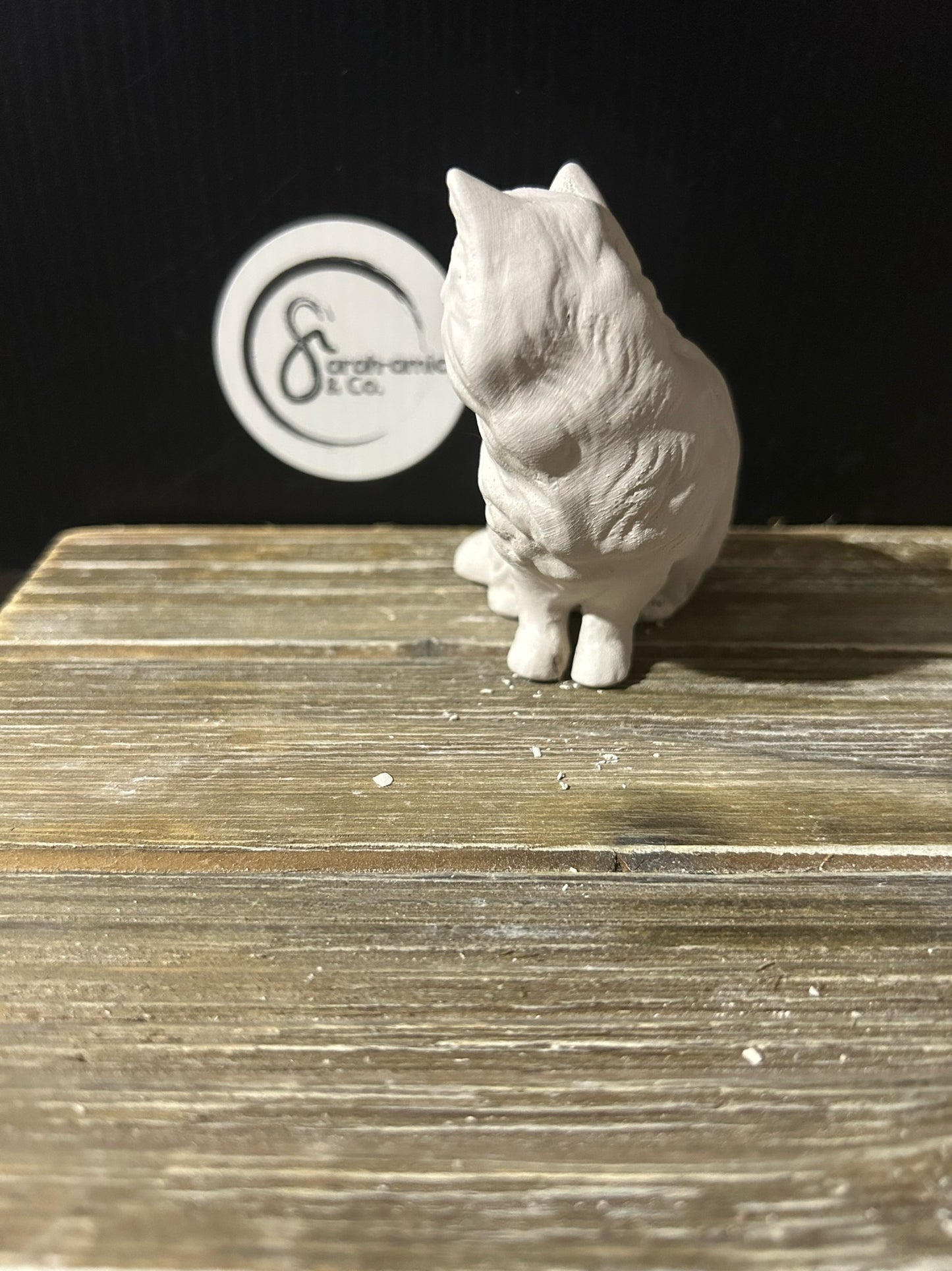 Miniature Persian Cat Bisque