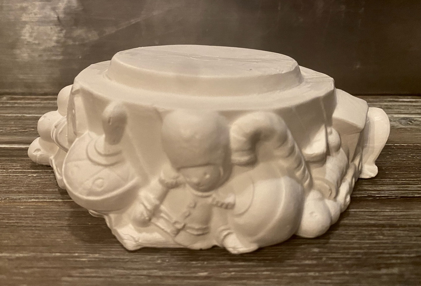 Winter Holiday Candle Stands Bisque