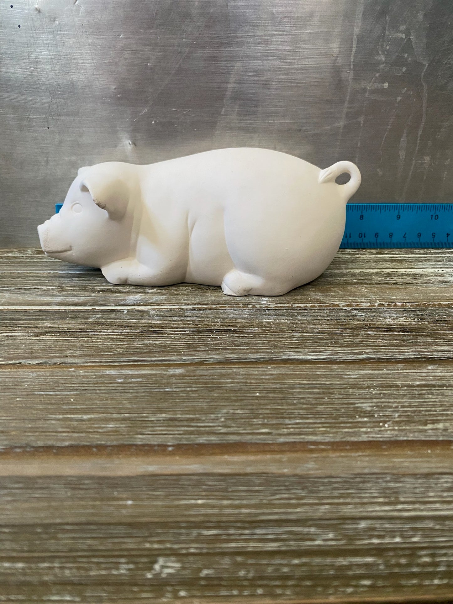 Laying Down Piglet Bisque