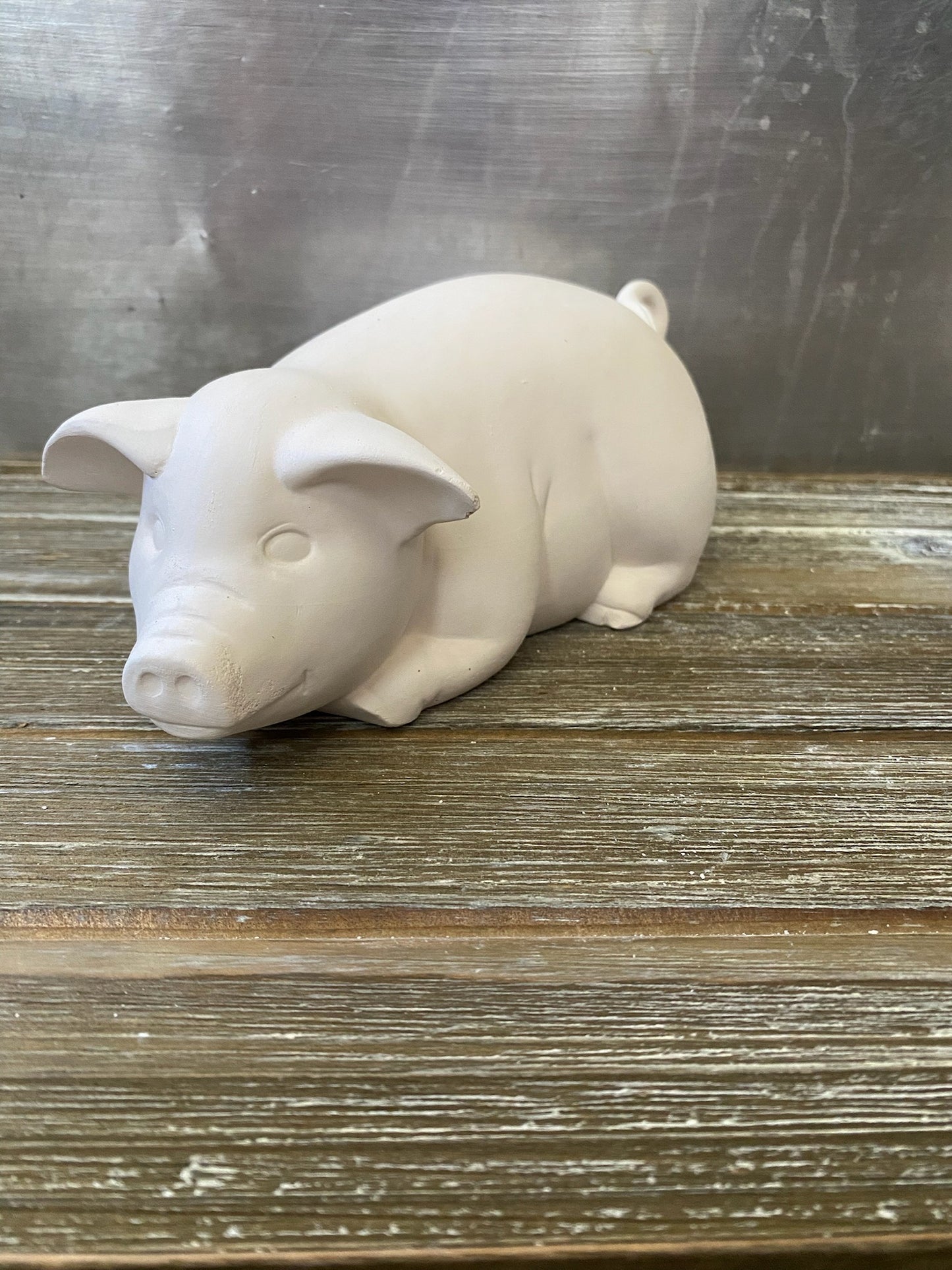 Laying Down Piglet Bisque