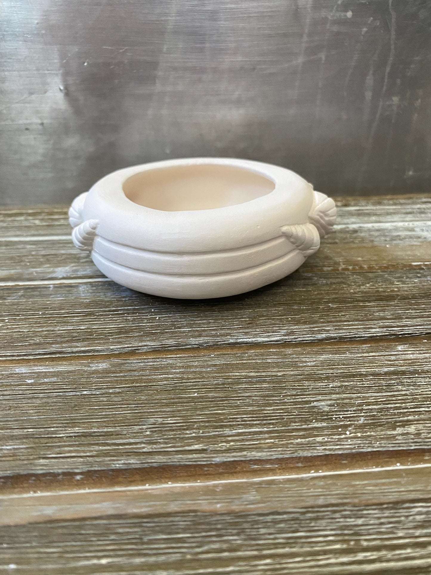 Seashell Candle Votive Bisque