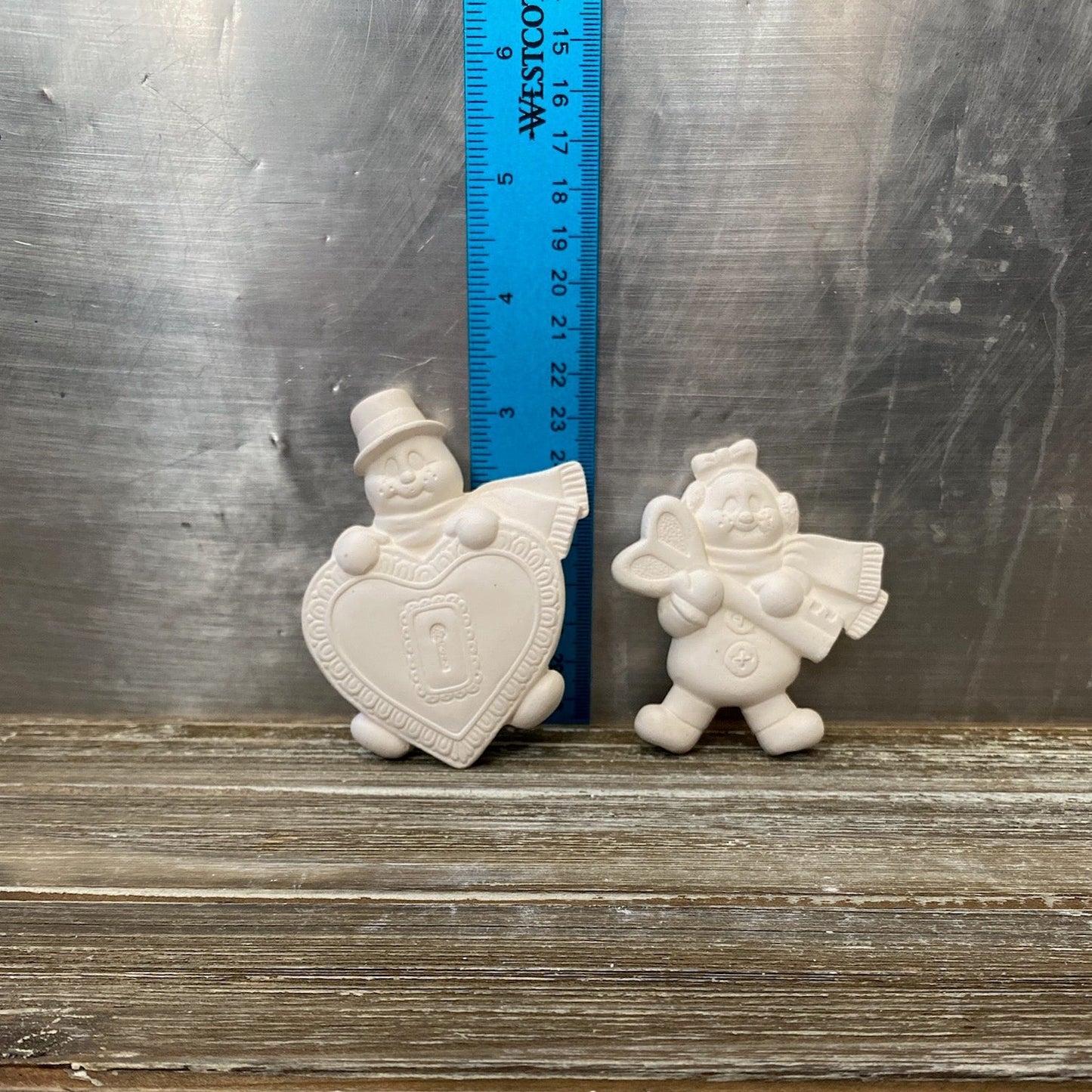 Key to My Heart Snowfolk Ornament Bisque