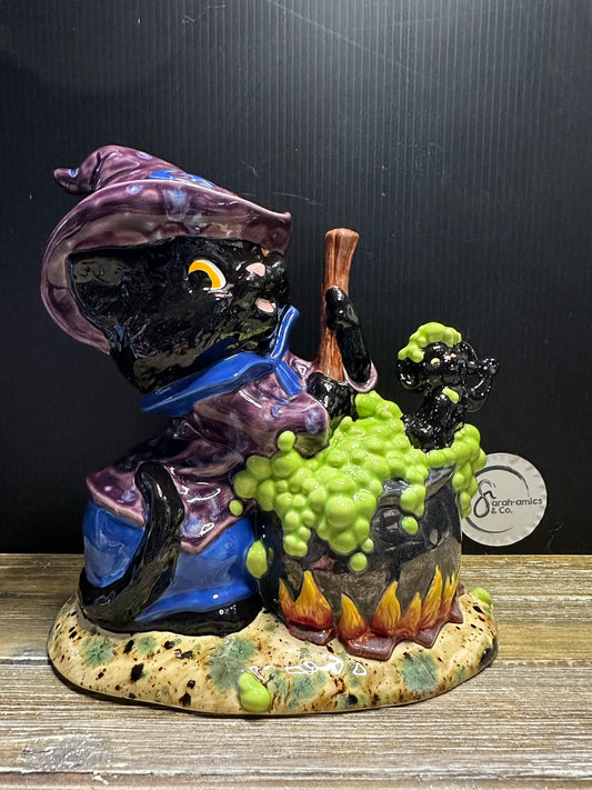 Finished Cat with Cauldron