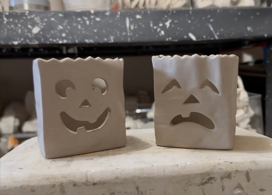 Halloween Candy Bags Bisque