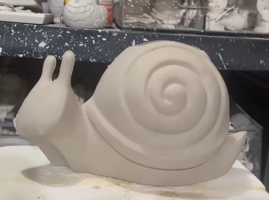 Snail Planter / Vase Bisque