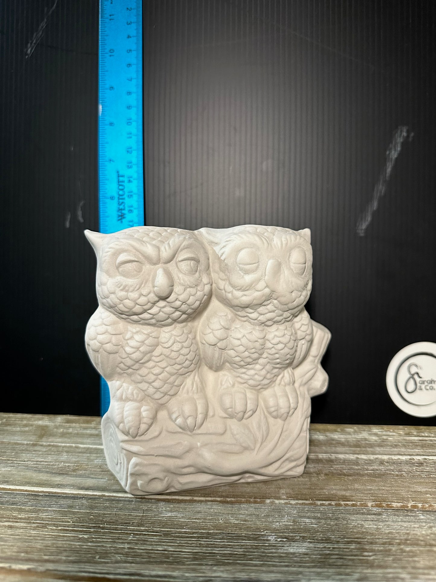 Owl Vase Bisque