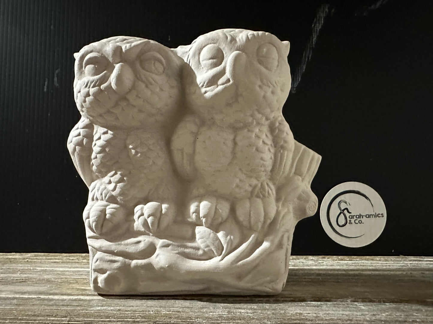 Owl Vase Bisque