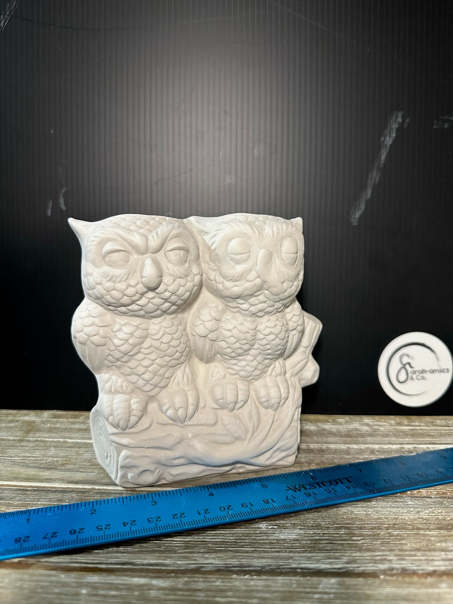 Owl Vase Bisque