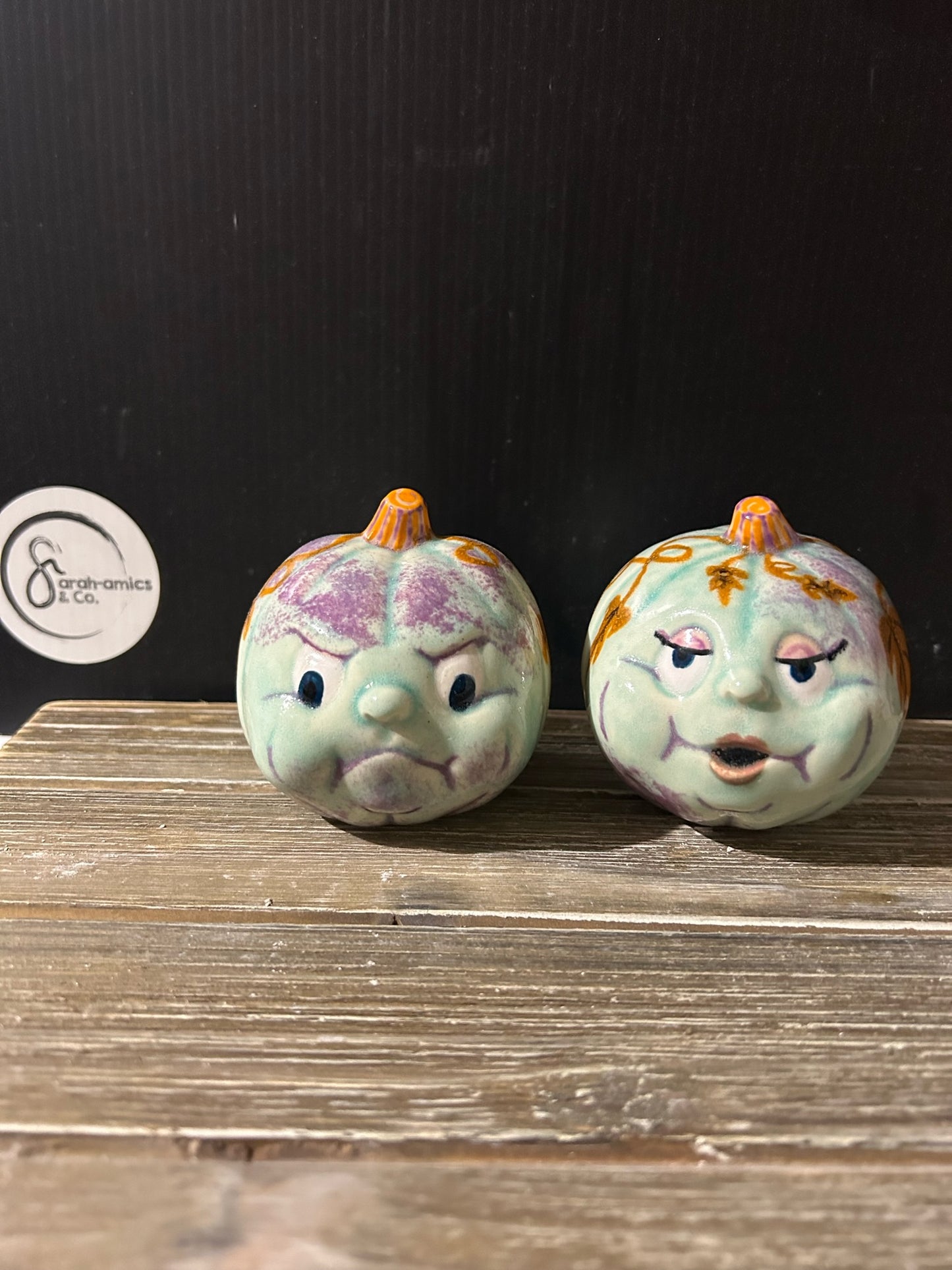 Finished Punkies (Pumpkins) Pair