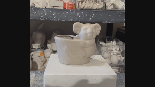 Koala Planter Bisque