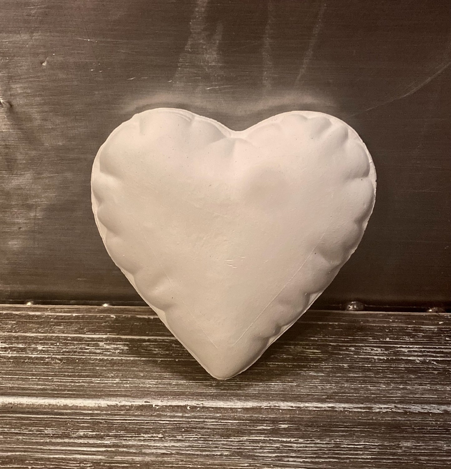 Heart Pillow Bisque