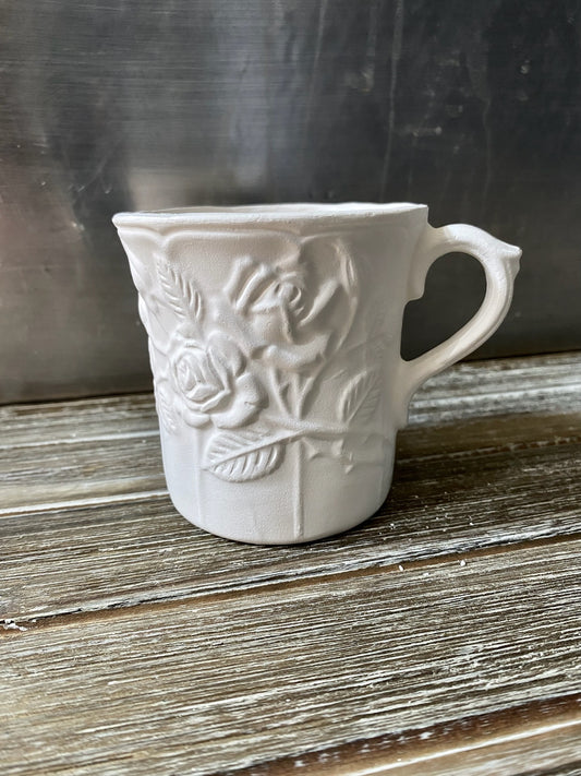 Rose Mug Bisque