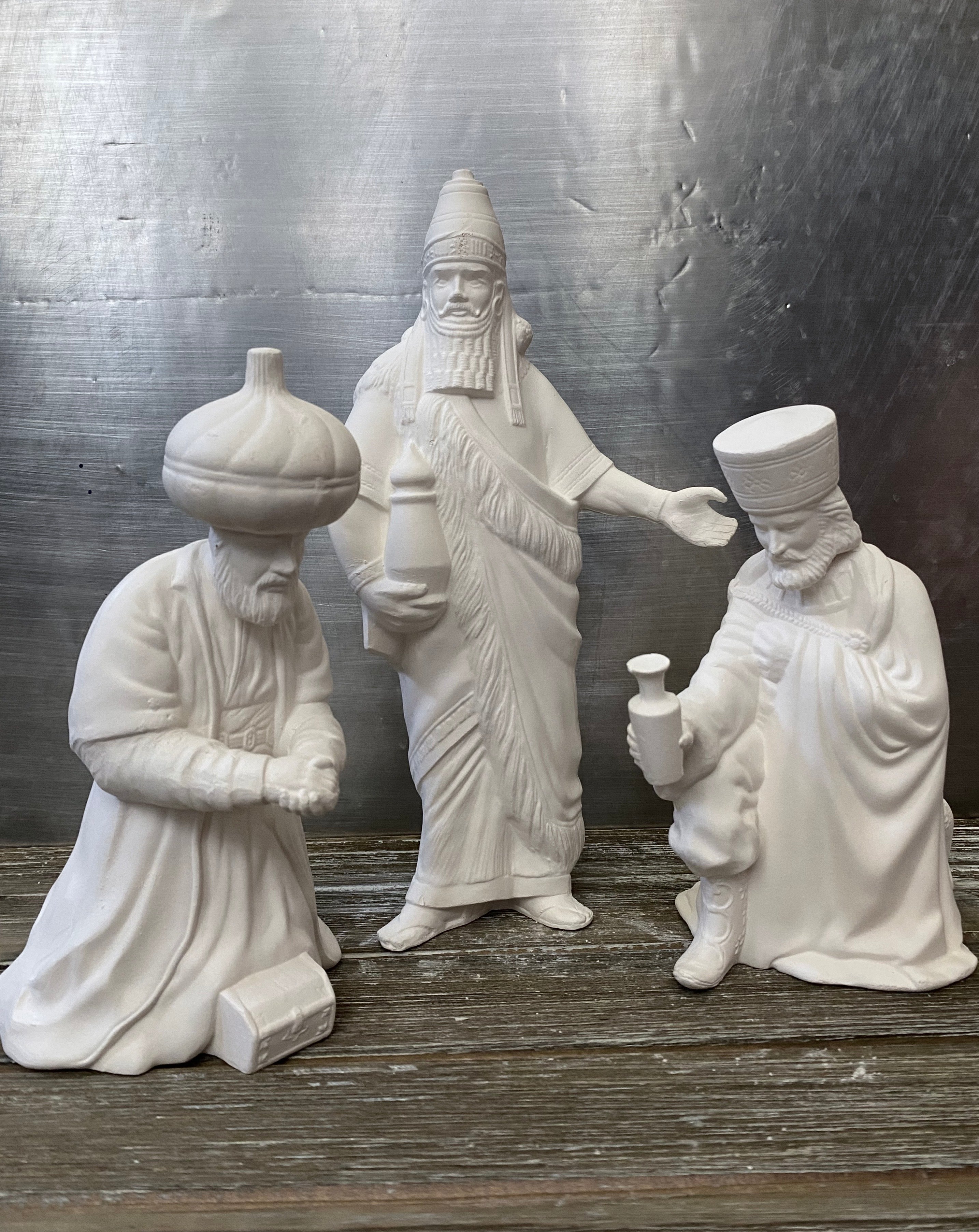 Wisemen, Magi, Nativity, Unpainted, Ready to Paint Ceramic newest Bisque, Pottery, Bisqueware, PYOP