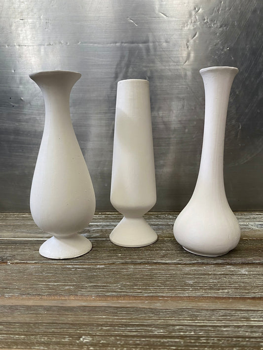 Mini Vases Bisque