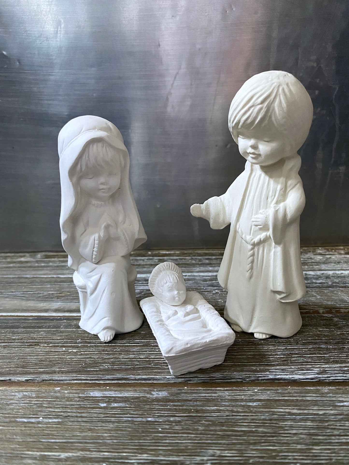 Duncan Kids Nativity Set Bisque