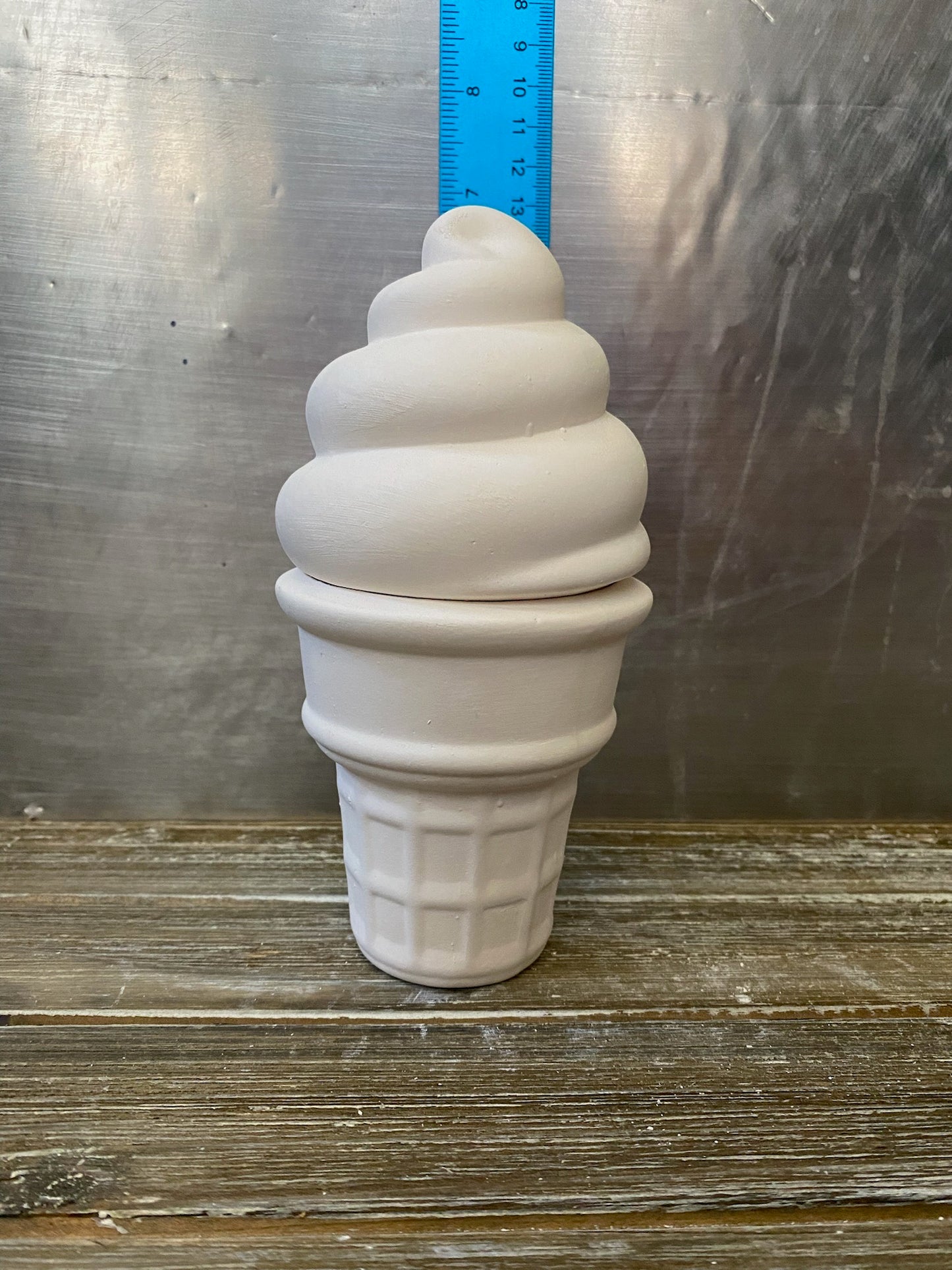 Ice Cream Cone Box Bisque