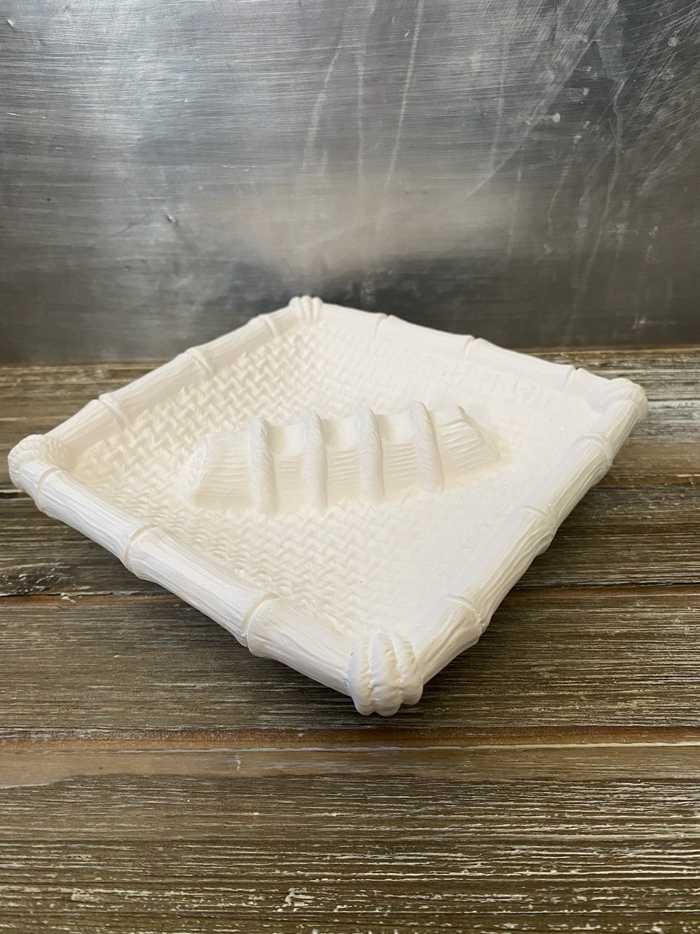 Woven Ashtray Bisque