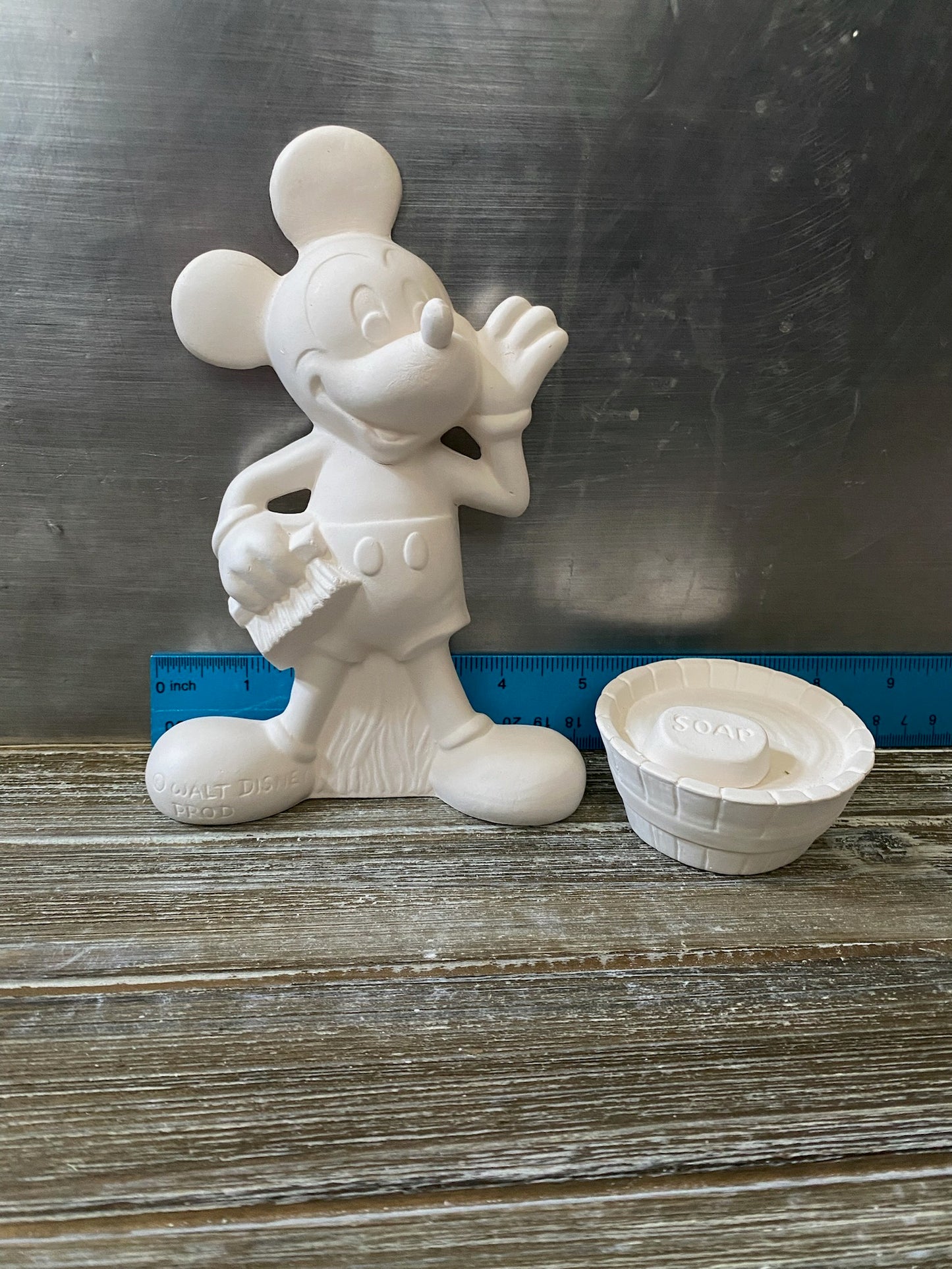 "Mickey" Tub & Soap Wall Hanger Bisque