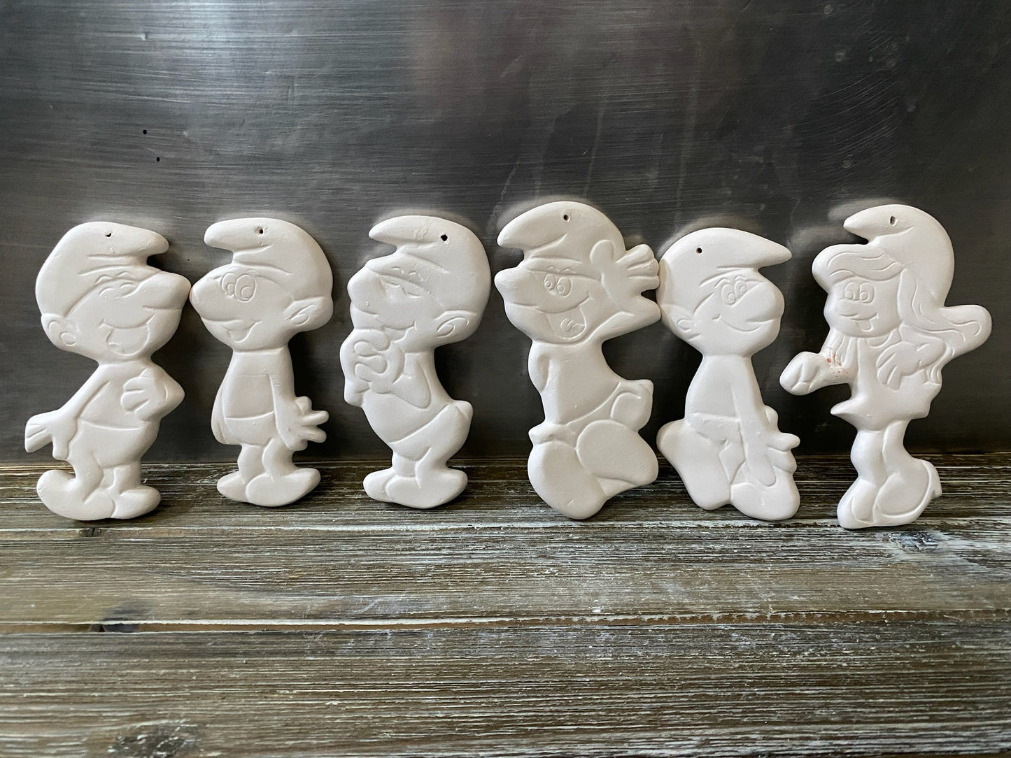 Smurf Ornaments Bisque