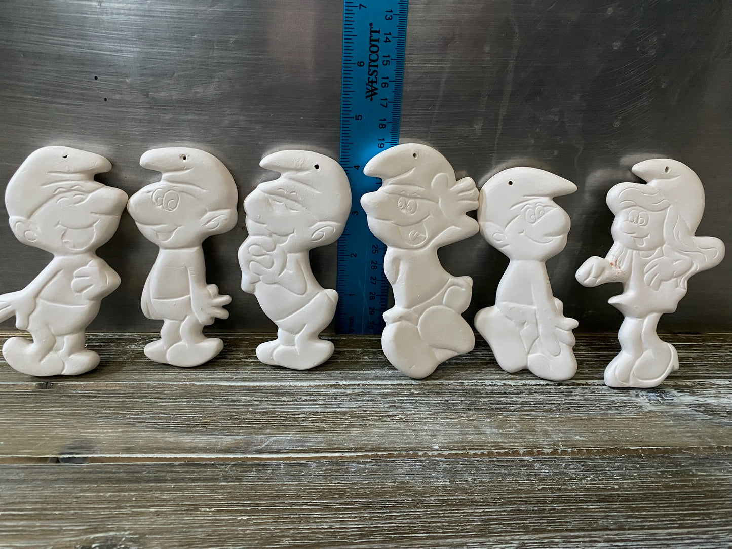 Smurf Ornaments Bisque