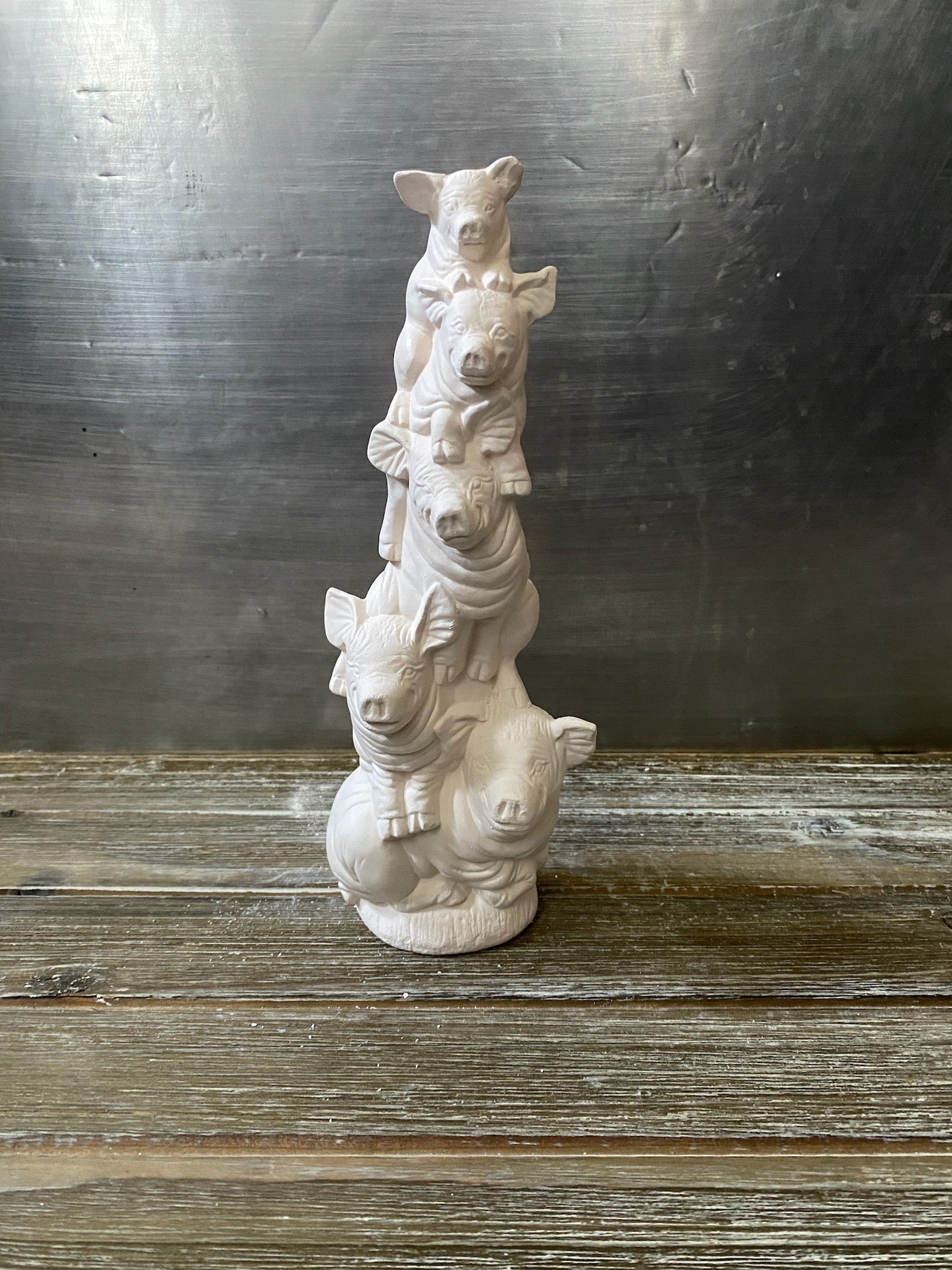 Boar Stack Pig Stack Bisque – Sarah-amics Co LLC