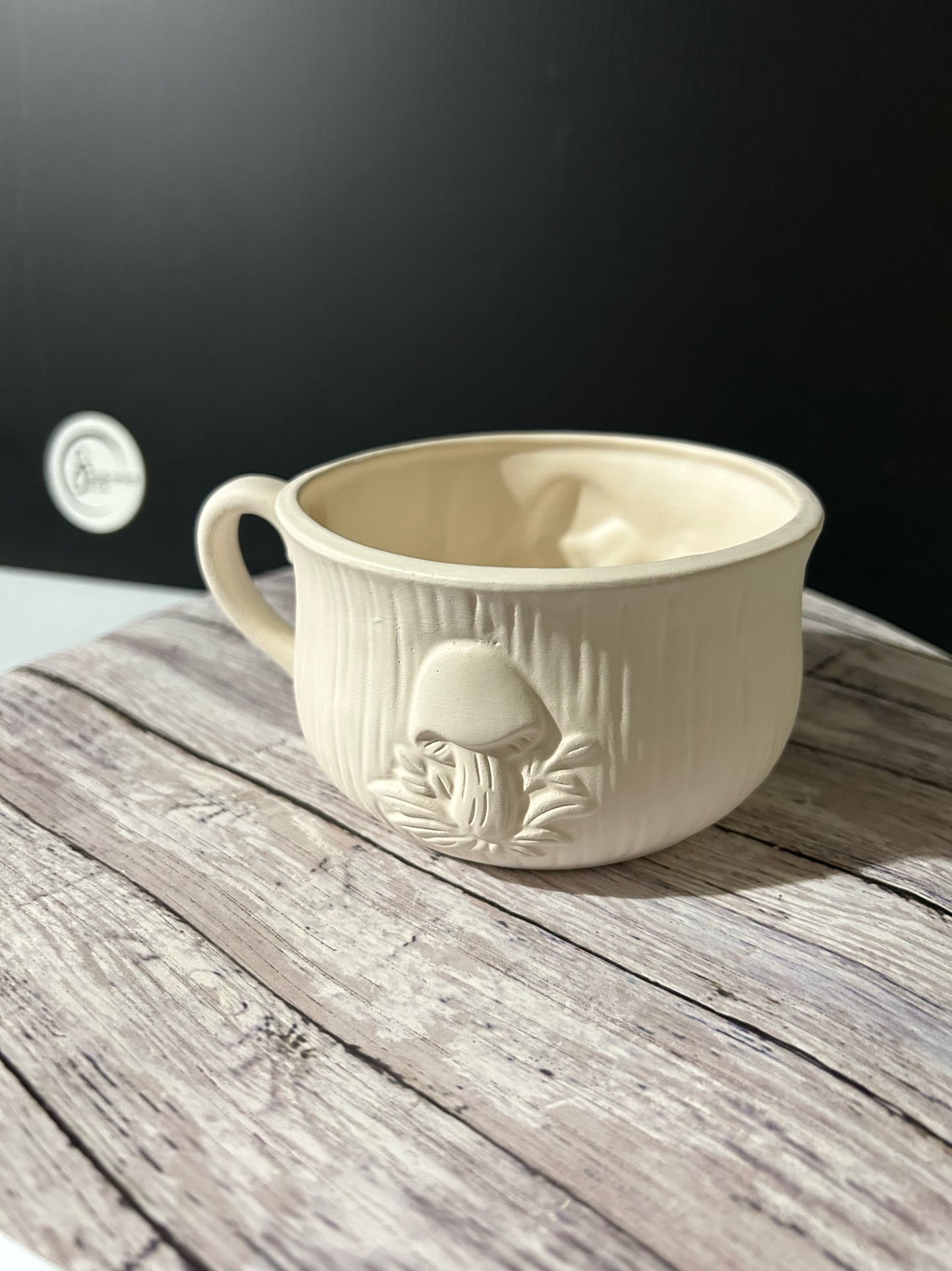 Mushroom Mug Bisque