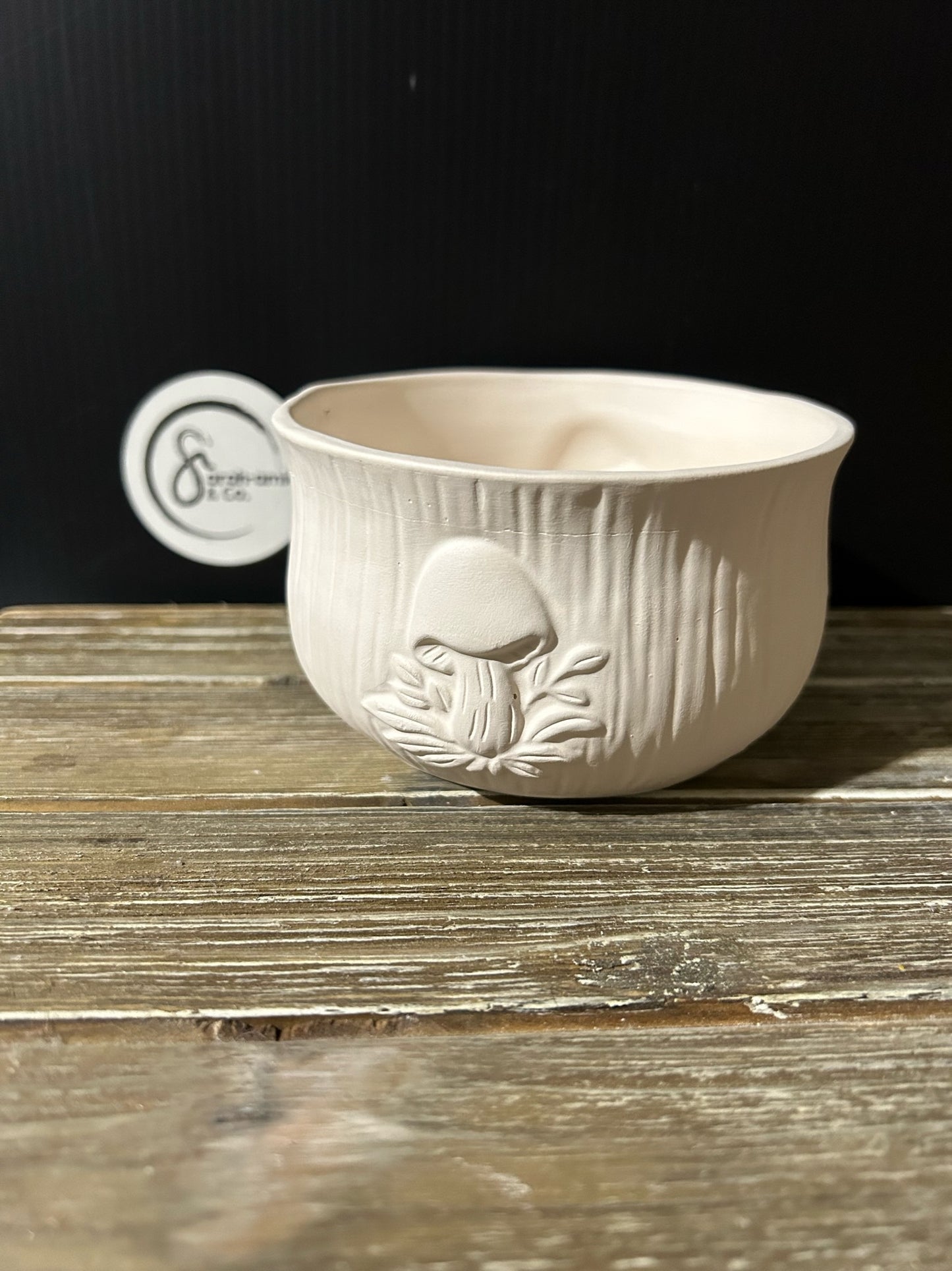 Mushroom Mug Bisque