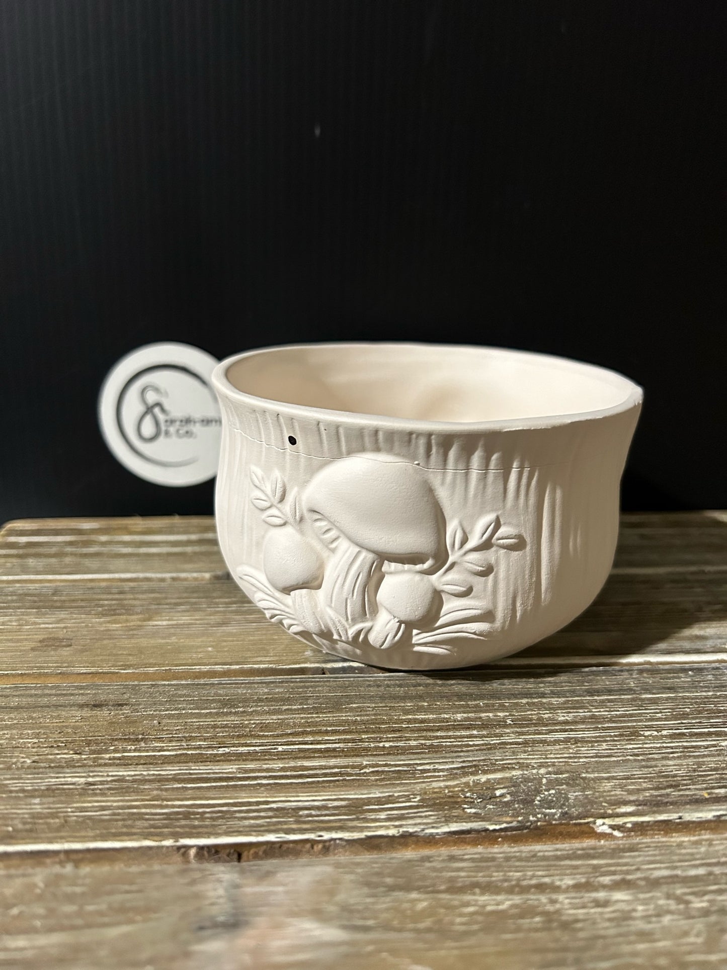 Mushroom Mug Bisque