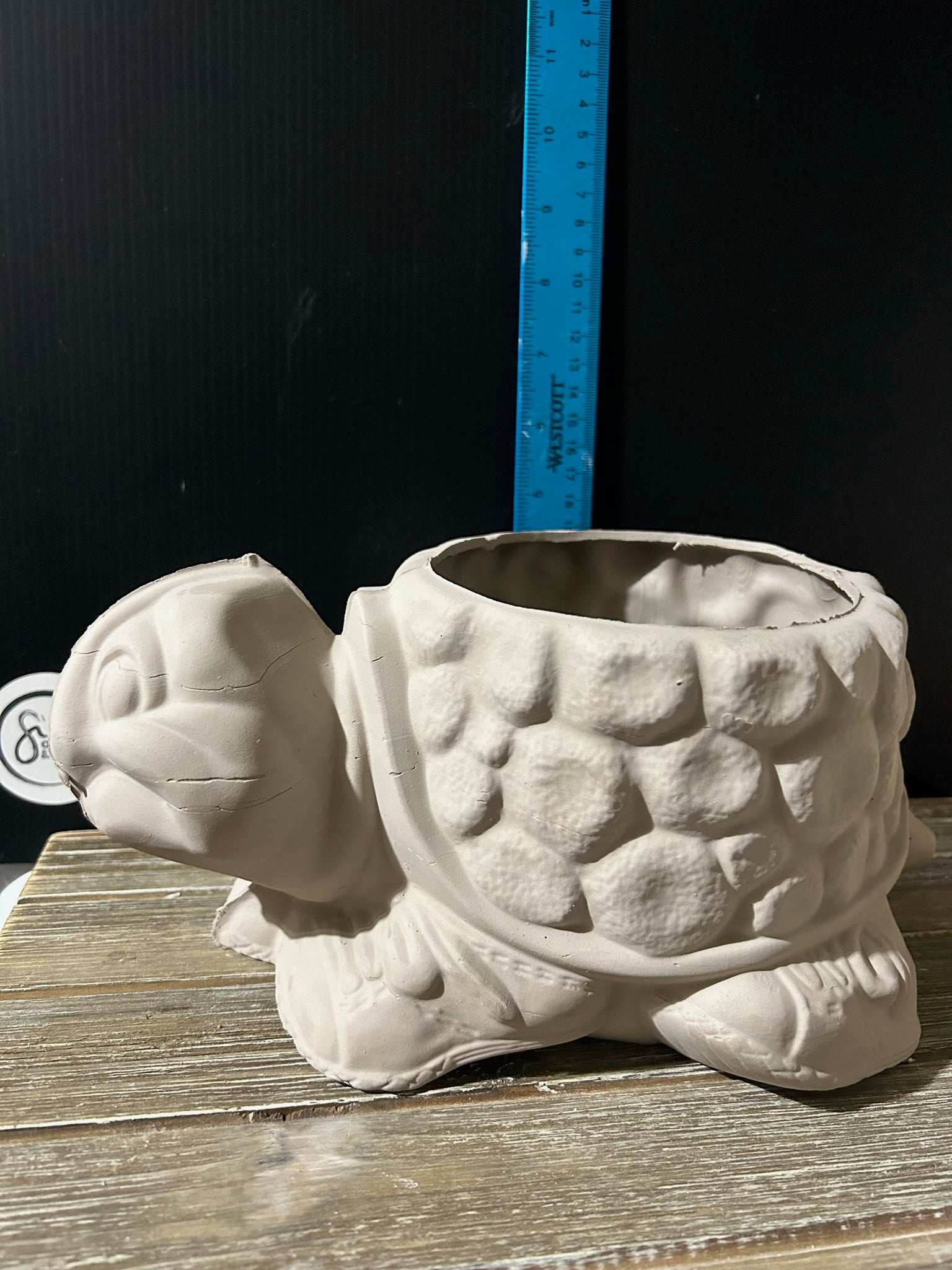 terrell ceramic pot planter Sturgell and Sturgell Jr. the Turtle Planter Bisque – Sarah-amics Co LLC